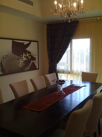 Formal dining room interior design in Dubai